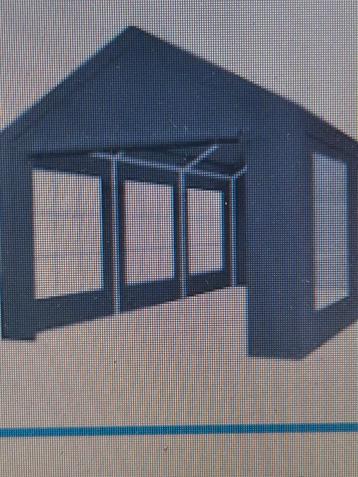 party tent 3 x 4 meter grijs 1 x gebruikt beschikbaar voor biedingen