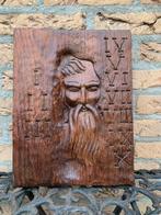 Houten Houtsnijwerk Portret, Ophalen of Verzenden