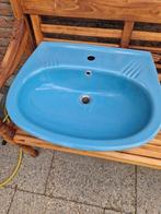Retro Wastafel blauw, Ophalen, 50 tot 100 cm, Zo goed als nieuw, Minder dan 100 cm