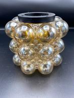 Vintage Glashütte Limburg Plafondlamp Amber, Ophalen of Verzenden, Zo goed als nieuw, Glas