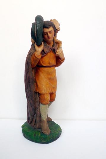 Losse herder h 21 cm / Los beeld uit oude gipsen kerstgroep beschikbaar voor biedingen