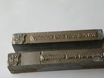 Zware Stempels Algemene Bank Nederland N.V  1854, Antiek en Kunst, Ophalen of Verzenden