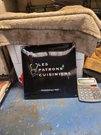 Vintage Les Patrons Cuisiniers Emaille Reclamebord, Ophalen of Verzenden