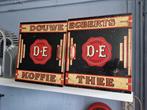 Douwe egberts winkelblik Dubbel deur blik koffie thee, Verzamelen, Blikken, Ophalen, Gebruikt, Koffie, Douwe Egberts