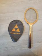 Vintage Houten Tennisracket met Hoes, Sport en Fitness, Tennis, Ophalen of Verzenden, Zo goed als nieuw, Racket, Overige merken