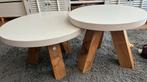 Witte robuuste salontafels, Ophalen, 50 tot 100 cm, Zo goed als nieuw, Minder dan 50 cm