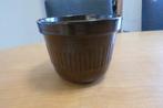 vintage bloempot in de kleur bruin, Ophalen of Verzenden, Huis en Inrichting
