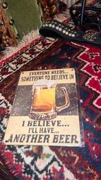 Bier bordje ijzer, Verzamelen, Ophalen of Verzenden, Zo goed als nieuw