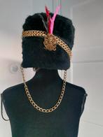 Vintage Bontmuts met Veren & Kettingen, Kleding | Heren, Hoeden en Petten, Ophalen of Verzenden, Gedragen, One size fits all, Hoed