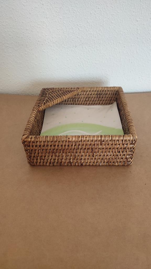 Flamant servethouder in Birma riet, Gebruikt, Mand, Vierkant, Ophalen of Verzenden