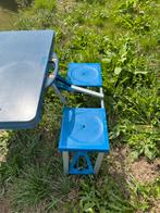 Inklapbare Picknicktafel - Handig voor Onderweg!, Tuin en Terras, Vierkant, Aluminium, Ophalen of Verzenden, Zo goed als nieuw