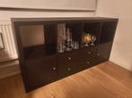 Zwarte Kallax kast Ikea met lades en deurtjes, Huis en Inrichting, Kasten | Dressoirs, Ophalen, 150 tot 200 cm, Zo goed als nieuw