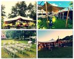 Stretchtent 15 x 10 meter inclusief opbouw en afbreken, Ophalen, Nieuw, Overige