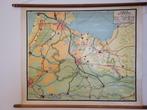 Antieke schoolkaart provincie Utrecht met stokken, Antiek en Kunst, Antiek | Schoolplaten, Ophalen, Aardrijkskunde
