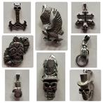 Ketting hanger, stainless steel, skull,skelet, hangers, Ophalen of Verzenden, Nieuw, Zilver, Overige materialen