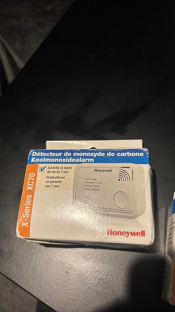 Honeywell koolmonoxidealarm, Ophalen of Verzenden, Zo goed als nieuw, Detector, Sensor of Melder, Overige soorten