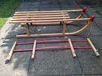 Houten slee met rugleuning, Kinderen en Baby's, Ophalen, Rugleuning, Gebruikt