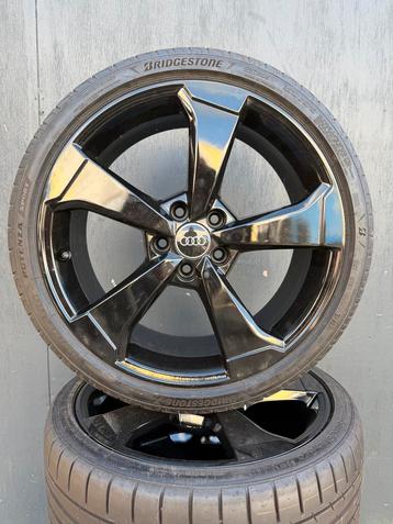 #73 SET 19’’ AUDI A3 ROTOR VELGEN+ZOMERBANDEN BLACK ORIGINEE beschikbaar voor biedingen