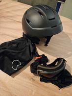 Zwarte skihelm maat M + gratis skibril + beschermhoezen, Sport en Fitness, Skiën en Langlaufen, Gebruikt, Kleding, Skiën, Ophalen
