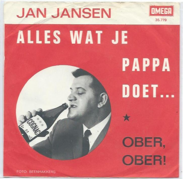 Jan Jansen- Alles wat je Pappa doet, Cd's en Dvd's, Vinyl | Nederlandstalig, Zo goed als nieuw, Levenslied of Smartlap, Overige formaten