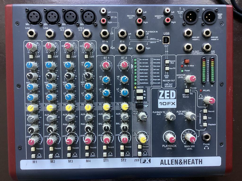 Allen & Heath ZED-10FX Analoog Mengpaneel, Muziek en Instrumenten, Mengpanelen, Ophalen of Verzenden, Zo goed als nieuw, 5 tot 10 kanalen