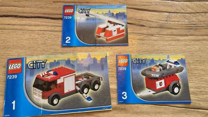 LEGO City Brandweerwagen - 7239, Kinderen en Baby's, Speelgoed | Duplo en Lego, Gebruikt, Lego, Complete set, Ophalen of Verzenden