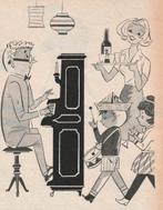 Retro reclame 1962 Hero frisdrank muziekinstrument piano, Verzenden, Overige typen