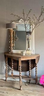 Hangoortafel met gedraaide poten, Antiek en Kunst, Ophalen of Verzenden