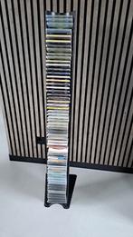 CD rek met cd's, Ophalen, Metaal, Cd's, 25 tot 75 discs