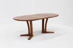 Vintage Dyrlund Deense ovalen uitschuifbare eettafel, Huis en Inrichting, Ophalen, 200 cm of meer, 50 tot 100 cm, Zo goed als nieuw