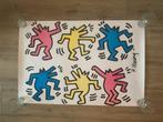 KEITH HARING poster "dancing dogs", Gebruikt, Rechthoekig Liggend, Ophalen of Verzenden, A1 t/m A3