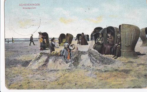scheveningen 4 x oude ansichten  tekst/zegel, Verzamelen, Ansichtkaarten | Nederland, Noord-Holland, Verzenden