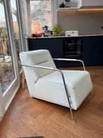 Mooie witleren design Topform Fauteuil, Ophalen, Eenpersoons, Zo goed als nieuw, Minder dan 150 cm