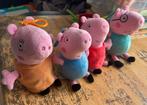 Set van 4 Peppa pig knuffels/sleutelhangers, Ophalen of Verzenden, Zo goed als nieuw, Overige typen
