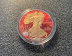 Speciale zilveren One Dollar munt met hologram, Ophalen of Verzenden, Zilver
