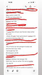 Onderdelen 180 zip en runner, Ophalen of Verzenden, Overige typen