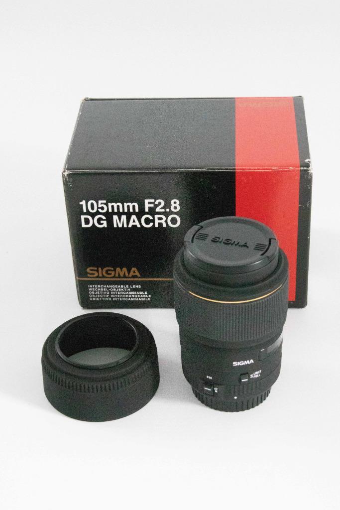 Sigma 105mm f/2.8 DG Macro (EX Sigma) objectief, Audio, Tv en Foto, Fotografie | Lenzen en Objectieven, Zo goed als nieuw, Macrolens