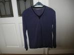 leuk paars najaars shirt v hals maat large merk staff denim, Ophalen of Verzenden, Zo goed als nieuw, Paars