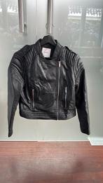 Zwart leren jasje van Mango, maat L, Mango, Zwart, Maat 42/44 (L), Ophalen of Verzenden