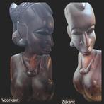 Vintage beeld Afrikaanse vrouw, Ophalen of Verzenden