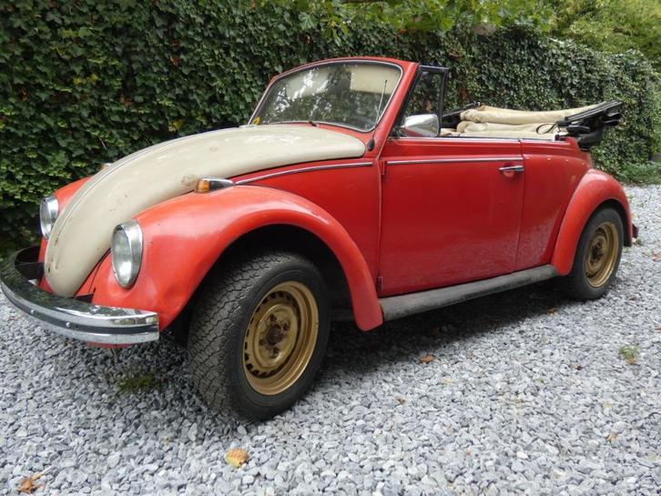 VW Kever 1300/1500 Cabrio 1970 NL kenteken Restauratieobject, Auto's, Volkswagen, Particulier, Beetle (Kever), Open dak, Radio
