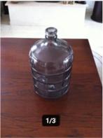 Zware glazen vaas zwart glas H50 Br25cm, Zwart, Ophalen of Verzenden, Minder dan 50 cm, Glas