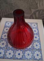 Rode vaas, Ophalen of Verzenden, Minder dan 50 cm, Rood, Glas