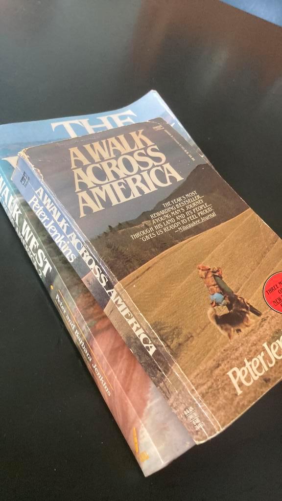 A walk across America Peter Jenkins reis hike Amerika, Sport en Fitness, Bergsport en Wandelen, Gebruikt, Overige typen, Ophalen of Verzenden