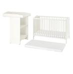 Baby bed en commode, Ophalen, 50 tot 70 cm, 105 cm of meer, Zo goed als nieuw