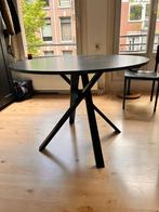 Eet tafel rond met marmer effect, zo goed als nieuw, Huis en Inrichting, Tafels | Eettafels, Ophalen, Zo goed als nieuw, Rond