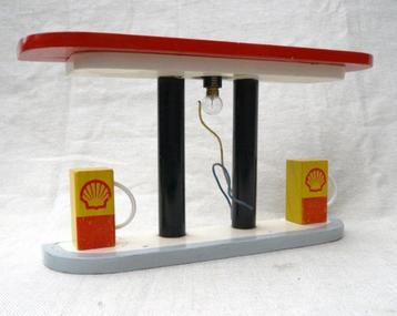 Shell pompstation, zelfbouw schaal 1/20 verlichting geen Daf beschikbaar voor biedingen