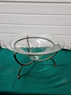 - decoratie of fruitschaal op standaard glas, Huis en Inrichting, Woonaccessoires | Overige, Ophalen of Verzenden