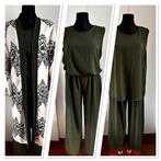 3 Delig pak broek top en vest, Ophalen of Verzenden, Nieuw, Maat 42/44 (L), Groen