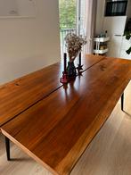 Dutchbone Alagon Eettafel + Bankje, Ophalen, 100 tot 150 cm, Eikenhout, Zo goed als nieuw